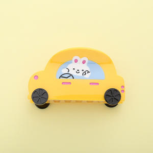 กิ๊บติดผม YUXI แบบกำหนดเอง รูปทรงรถ สีลูกกวาด การ์ตูน แฟชั่นเก๋ น่ารัก น้ำหนักเบา อุปกรณ์เสริมกิ๊บติดผม - Product Image 4