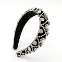 Magnifique Bandeau Classique en Strass, Serre-tête Tendance et Exquis, Pince à Cheveux Brillante pour Femme pour Occasions Formelles