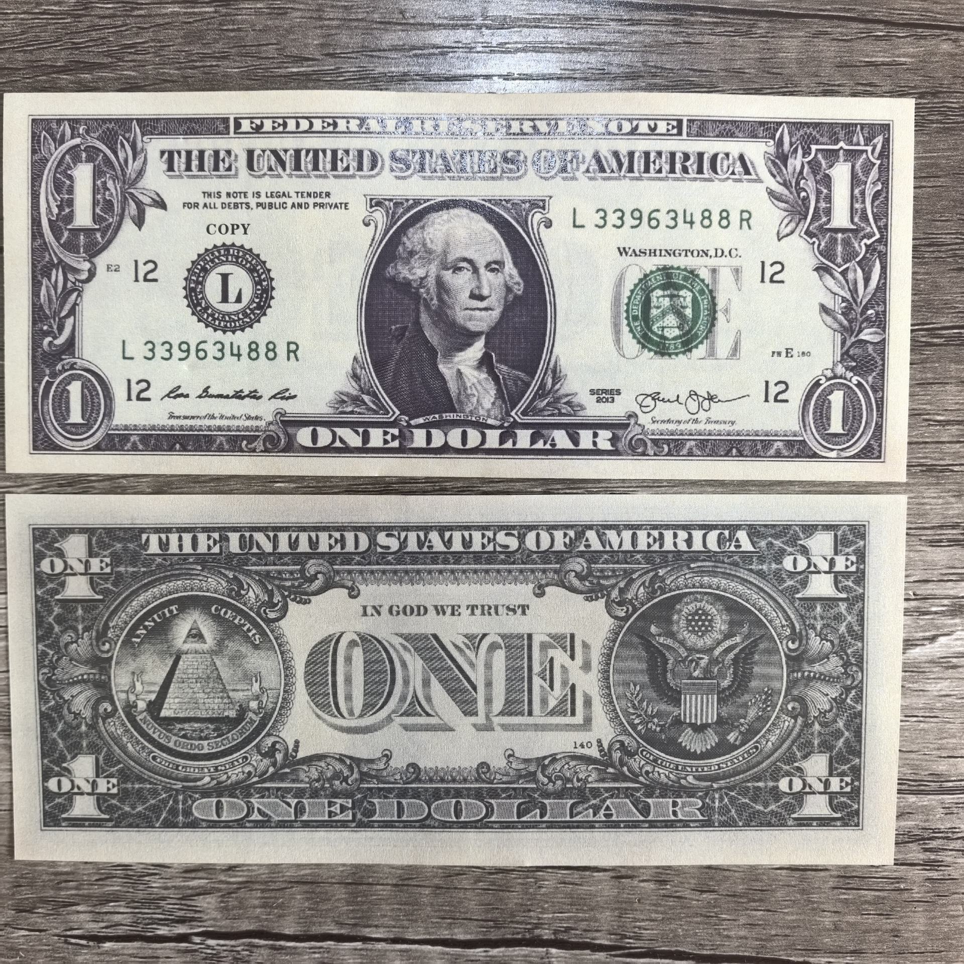 USD 1 dólar (1 paquete = 100 piezas)