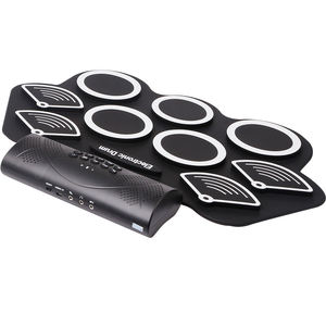 กลองไฟฟ้าม้วนได้ MIDI ซิลิโคนสีดำ เครื่องดนตรีเคาะจังหวะสำหรับเด็ก <span class=keywords><strong>ราคา</strong></span>ขายส่ง - Product Image 2