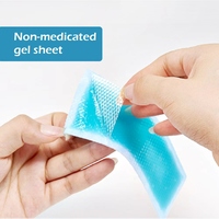 LINGNES Patch Refroidissant Contre la Fièvre, Structure en Gel Hydrophile à Trois Couches pour Enfants et Adultes, Soulagement Rapide de la Douleur, Longue Durée