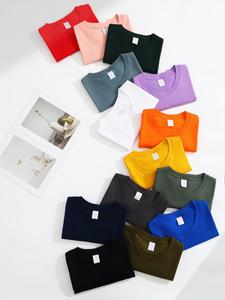 100% Cotton 220gsm Heavyweight Oversized T-<strong>Shirt</strong> Quick Dry Plain Vintage Hip Hop Style Custom Logo Print <strong>Pro</strong> <strong>Club</strong> <strong>Shirts</strong> Knitted - Product Image 2