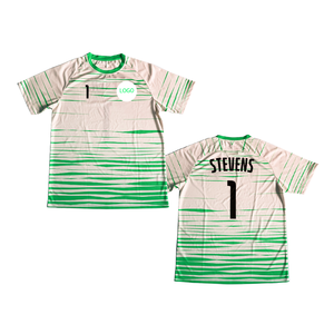 Accesorios de fútbol <span class=keywords><strong>Epson</strong></span> Ink Printed Custom Stripes Camiseta blanca Kits de fútbol para equipos - Product Image 2
