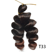 Cheveux synthétiques bouclés en spirale française de 8 pouces, teints, pour tresses, extensions de cheveux en crochet