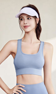 เสื้อชั้นในออกกำลังกายสำหรับผู้หญิง ขายดี แบบ OEM สำหรับวิ่ง โยคะ ฟิตเนส ปรับได้ ไร้สาย ทรงครอป รองรับสูง น้ำหนักเบา ระบายอากาศได้ดี - Product Image 2