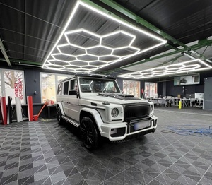 Bâton adhésif Carreaux de sol en vinyle Carreaux de sol de garage Emboîtement Plastique pour salle d'exposition de voiture Intérieur et extérieur - Product Image 4