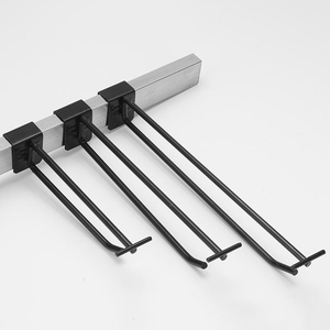 Giá cả cạnh tranh tùy chỉnh công cụ thép cửa hàng Chrome slatwall hiển thị kim loại Pegboard giá rãnh kênh treo móc treo - Product Image 1