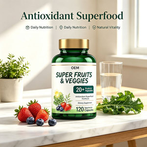 Cápsulas Multivitamínicas Superfood, Frutas y Verduras, Suplemento de Alimentos Integrales, Minerales, Energía, Omega 3 para Adultos, Marca Privada OEM - Product Image 3