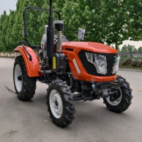 Tracteur agricole 60 CV 4x4, moteur diesel, châssis ROPS, double phare LED, attelage 3 points, prise de force, usage agricole
