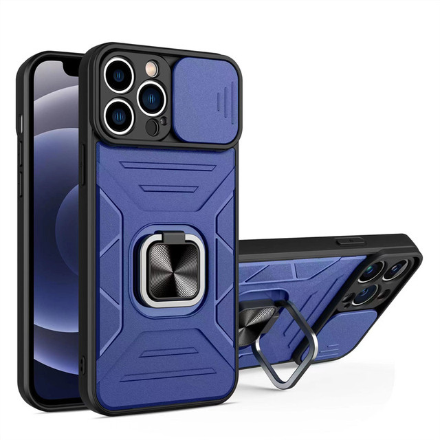 For OPPO REALME 9I A36 A76 A16K Wholesale Camera Protector Push Ring TPU PC Cell Phone Case Back Covers for OPPO F17 A73 F17 PRO