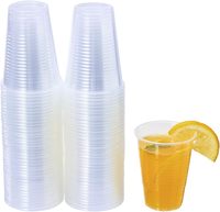 Gobelets en plastique transparent de 7 oz, emballés individuellement, gobelets en plastique PP jetables, verres à boire de 9 oz pour hôtel, fête, Thanksgiving