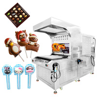 Machine automatique de décoration de bonbons au chocolat en acier inoxydable 8 couleurs pour la crème glacée, le sirop et la confiture