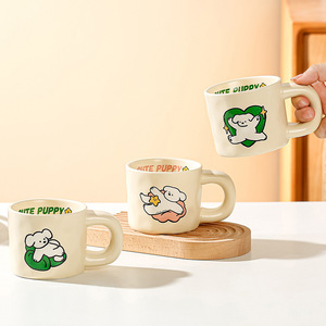 Carino tazza di ceramica casa coppia di alto livello di aspetto paglia tè caffè altre bevande Logo personalizzato regalo perfetto amici - Product Image 4