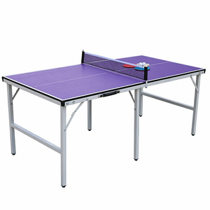 Table de <span class=keywords><strong>ping</strong></span>-<span class=keywords><strong>pong</strong></span> pliable légère et compacte pour économiser de l'espace, ensemble de tennis de table pour appartement, petite pièce, jardin, loisirs - Product Image 1