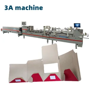 SHH!800AG-2 automatic bottom lock mini box folder gluing machine hard cover book making machine gluing machines