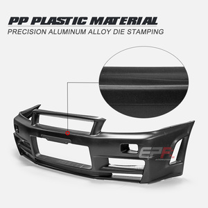 Nouveau pare-chocs avant EPR Skyline R34 GT-R BNR34 NSM ZT avec découpes pour échappement, fixation par boulons, taille standard, 1998-2002 - Product Image 6