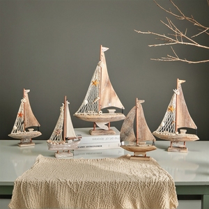 Modellino di <span class=keywords><strong>Barca</strong></span> a Vela Americana Retrò, <span class=keywords><strong>Barca</strong></span> da Pesca Mediterranea, Decorazioni per la Casa, Modelli di Navi Antiche, Ornamenti, Piccole Imbarcazioni - Product Image 3