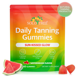 Gomitas Bronceadoras Diarias de Sandía de Grado Cosmético con Extractos Naturales de Plantas SOLOTREE para una Piel Radiante y Saludable - Product Image 1