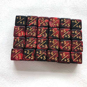 Bulk Magic le jeu acrylique polyédrique carré D6 16mm compteur de dés à six faces - Product Image 1