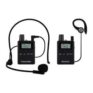 Factory Price 60-108MHZ AM FM Wireless Audio Radio Transmitter Receiver System For Meeting Conference