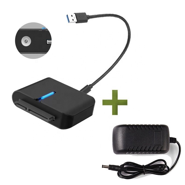 OEM 10Gbps SATA to USB 3.0 Type-C Adapter Cable for 2.5/3.5 Inch HDD Enclosure 7+15 22 Pin Laptop Connection Cable with Support