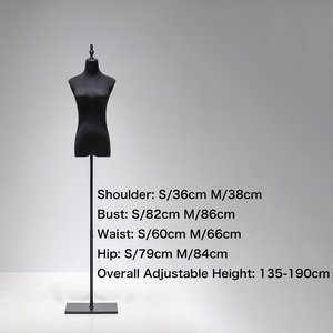 Maniquí <span class=keywords><strong>de</strong></span> Costura <span class=keywords><strong>de</strong></span> Cuerpo Superior con Cabeza, Tamaño Humano, con Patrón Tridimensional, en Pose <span class=keywords><strong>de</strong></span> Pie - Product Image 3