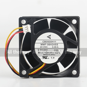 Mitsubishi 5V 12V 48V DC 24V 0.09a AC EC 6025 60x60x25mm 6cm điều khiển chuyển đổi tần số ba dây MMF-06H24SS-CX3 Quạt làm mát - Product Image 4