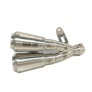 Sistema di Scarico Completo per Moto <span class=keywords><strong>CF</strong></span> MOTOR 450SR Tubo di Scarico in Acciaio Inox Doppio Slip-on - Product Image 1