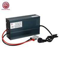 Chargeur de batterie au lithium haute puissance FUNELEC avec affichage numérique intelligent 12,6 V 60 A pour ordinateur portable 1200 W Entrée 220 V