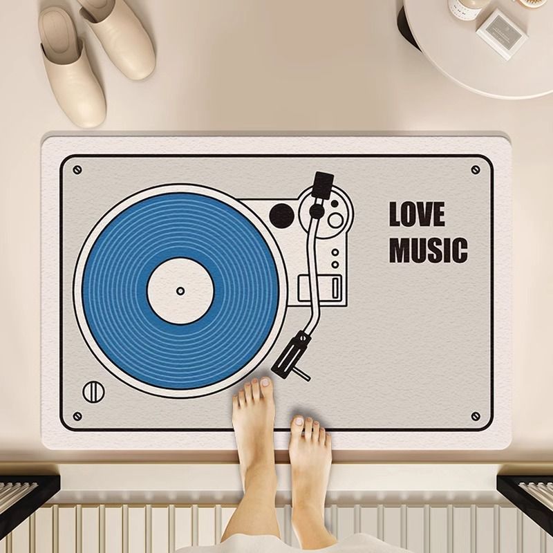 Vinyl Record Floor Mat -4