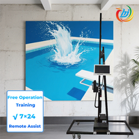Impresora de Arte de pared vertical 3D Ideas para pequeñas empresas Dx7 Head Metal Glass Wood Wall Decor Printing Machine