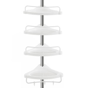 Estante <span class=keywords><strong>Esquinero</strong></span> para Ducha SONGMICS, Resistente a la Oxidación, Ajustable, <span class=keywords><strong>de</strong></span> <span class=keywords><strong>Plástico</strong></span>, <span class=keywords><strong>4</strong></span> Niveles, Estante <span class=keywords><strong>de</strong></span> Baño <span class=keywords><strong>de</strong></span> Acero Inoxidable - Product Image 1