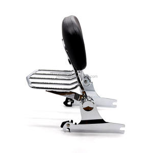 Trasero negro respaldo Sissy Bar Rack equipaje para 2000-2005 Softail el tren de la noche-FXSTB 2000-2006 Softail Gordo-FLSTF 2001-2006 - Product Image 1