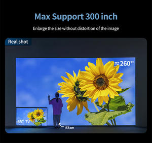 <span class=keywords><strong>Projecteur</strong></span> LED Mini Super Lumineux 4K pour la Maison, la <span class=keywords><strong>Salle</strong></span> <span class=keywords><strong>de</strong></span> <span class=keywords><strong>Réunion</strong></span>, l'Extérieur, Fabrication OEM A12+ Full HD 14300 Lumens, Luminosité Maximale - Product Image 3