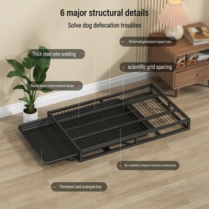 Bac à litière pour chien XL en acier inoxydable, écologique et moderne, robuste, pour intérieur - Product Image 5