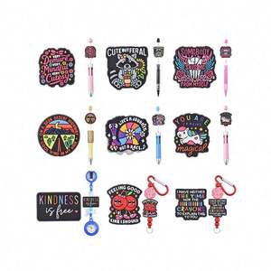 ลูกปัดโฟกัสซิลิโคนสำหรับทำปากกาลูกปัดโฟกัสรูปทรงสัตว์ตลกยอดนิยม - Product Image 1