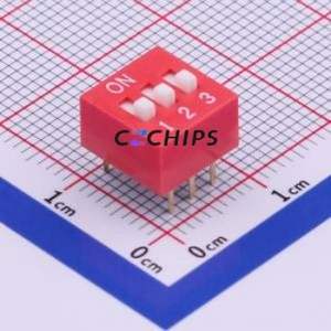 TA-03 DIP Switch Through hole Component (THT) Switch ( Number of Switch Sections: 3 )( Lead Spacing: 2.54mm ) - Product Image 1