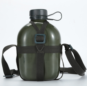 DFB301 Cantimplora de agua portátil para exteriores, personalizada, duradera, de aleación de aluminio, para caza, con correas para el hombro y bolsas. - Product Image 2