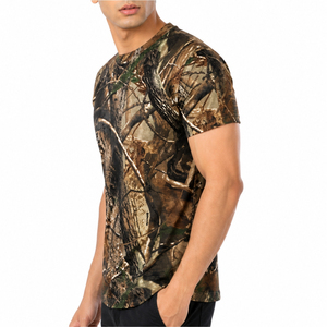 Chemise de chasse pour homme, best-seller, service OEM, matière extensible confortable, respirante et douce, manches courtes, effet lavé. - Product Image 4