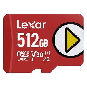 Tarjeta de Memoria Lexar MicroSDXC 512GB V30 U3 A2 Play Roja - Product Image 1