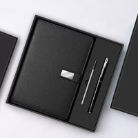 Ensemble cadeau de carnet de notes en cuir PU personnalisable avec stylo, logo personnalisé, carnets de luxe, ensemble cadeau de carnet de notes