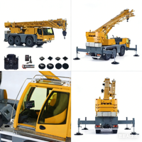 Grue mobile RC hydraulique en métal Eyewhale D1050 1:14, modèle de simulation complète tout-terrain, camion de construction télécommandé