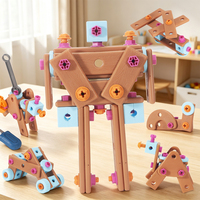 Jeu de blocs de construction éducatifs pour enfants : Puzzle de démontage et d'assemblage de vis à visser, boîte à outils, jouet d'éveil pour garçons