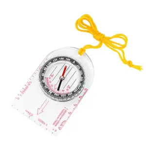 Compass Outdoor Camping North Pointer Orientation Instruction Compass With Magnifying Glass Scale