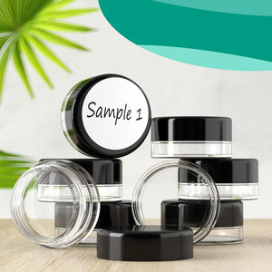 Petits contenants d'échantillons en plastique vides 2g 3g 5g, mini-pots pour baume <span class=keywords><strong>à</strong></span> <span class=keywords><strong>l</strong></span>èvres avec couvercles, pour poudre de maquillage, paillettes, cire cosmétique, crème - Product Image 3