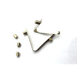 Collier de serrage double tube Jin Yi 6 mm en acier inoxydable poli en forme de V pour le positionnement des tubes, usage industriel général - Product Image 1