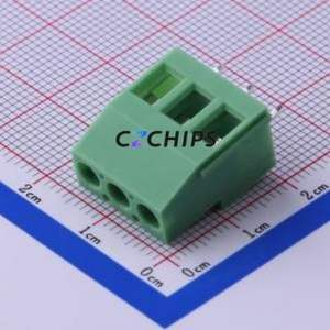 KF129-5.0-3P Screw Terminal Block Through hole Component (THT),P=5mm Connector 1x3P 5mm Green Through Hole - Product Image 1