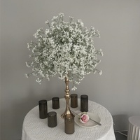Boule de fleurs artificielles en gypsophile souple, nouveau design, pour décoration de table de mariage et allée centrale - Vente en gros
