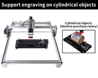 Mini graveur laser CNC de bureau 40W, 42x40cm pour la gravure et la découpe du métal, du bois, du verre, du cuir, outil industriel DIY