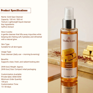 Limpiador facial ayurvédico Gold Ojas más vendido para una limpieza suave, hidratación y cuidado que ilumina la piel. Proveedor indio. - Product Image 4